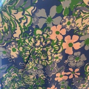 Lilly Pulitzer Skipper Popover - Blue and Green Floral Top